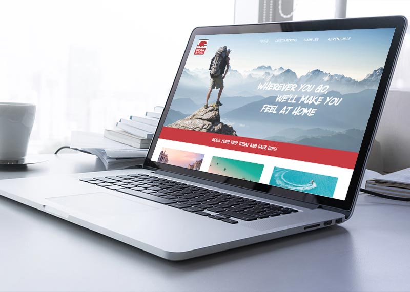 Hemsida i Wordpress på MacBook