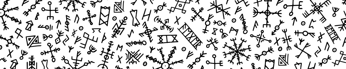 Seamless futhark rune pattern